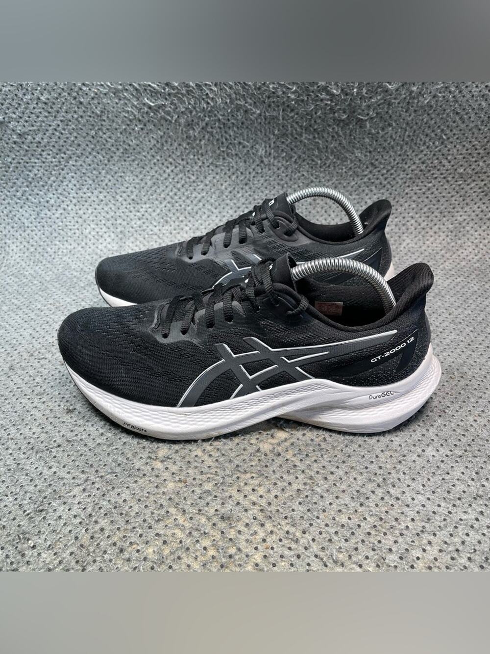 Asics GT-2000 12 Black Running Shoes Size 9.5 Womenâs